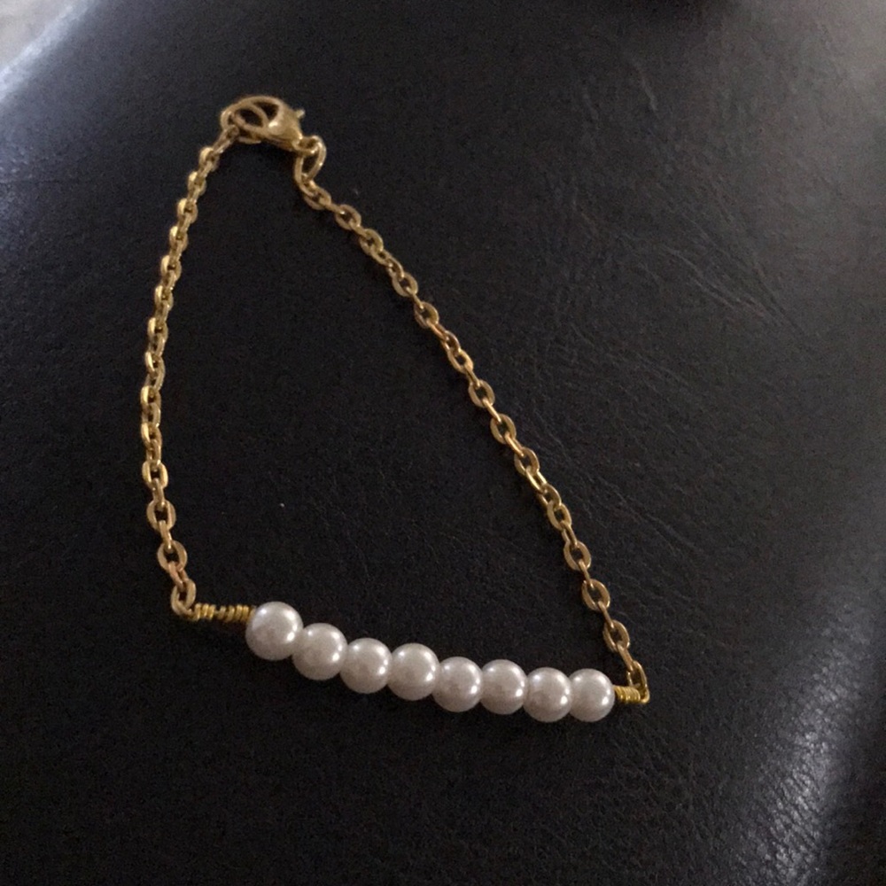 3/15💎 Handmade pearl bracelet